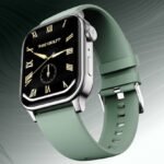 Fire-Boltt Rise Bluetooth Calling 47mm (1.85), Metal Bod & Rotating Crown, 123 Sports Smartwatch (Ice Grey Strap, Free Size)