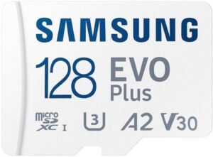 SAMSUNG MB-MC128SA/IN EVO Plus 128 GB MicroSDXC Class 10 160 MB/s Memory Card Compatible with Camera, Computer, Gaming Console, Mobile, Tablet (With Adapter)