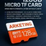 ARKETING P/1 O/1 128 GB MiniSD Card Class 10 120 MB/s Memory Card Compatible with Mobile, Tablet, Camera, Computer