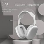 GB Technologies P9 2025 Launch Wireless Headphones with Mic, 40 Hours Playtime, Pure Bass Bluetooth (White, On the Ear)