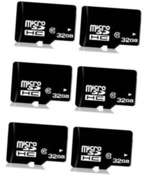 PTCMart Pack Of 6 32 GB SD Card pro Class 10 48 MB/s Memory Card Pro 32 GB MicroSD Card Class 10 140 MB/s Memory Card Compatible with Camera, Computer, Gaming Console, Mobile, Tablet