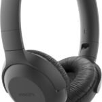 PHILIPS Wired Foldable Headphone with Audio Jack & Mic, 32mm Drivers, Echo Cancellation Wired (Black, On the Ear)