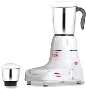 Silver Home 1 450 W Mixer Grinder (POPULAR01 | 2 Jars | White)