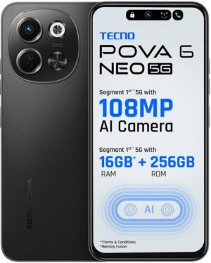 Tecno Pova 6 Neo 5G (Midnight Shadow, 256 GB) (8 GB RAM)