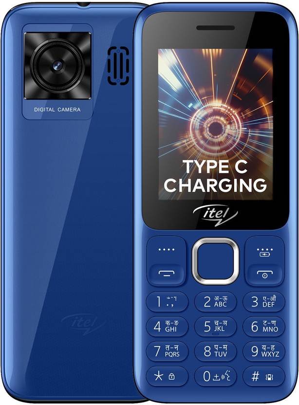 itel Power 450 | 2.4 inch Big Display | 2500 mAh Battery | Type C Charging (Deep Blue)