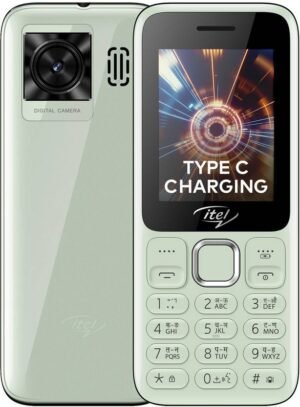 itel Power 450 | 2.4 inch Big Display | 2500 mAh Battery | Type C Charging (Light Green)