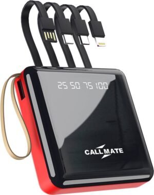Callmate 10000 mAh 15 W Power Bank (Red, Lithium Polymer, Fast Charging for Mobile)