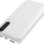Binori 10000 mAh 11.5 W Mini Pocket Size Power Bank (White, Lithium Polymer, Fast Charging for Mobile, Earbuds, Smartwatch, Smartband, Speaker, Tablet, Trimmer)