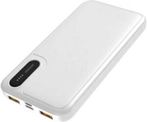 Binori 10000 mAh 11.5 W Mini Pocket Size Power Bank (White, Lithium Polymer, Fast Charging for Mobile, Earbuds, Smartwatch, Smartband, Speaker, Tablet, Trimmer)
