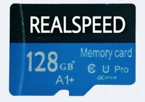 Realspeed REALA1 A1 128 GB Memory Stick Class 10 130 MB/s Memory Card Compatible with Computer, Gaming Console, Tablet, Mobile