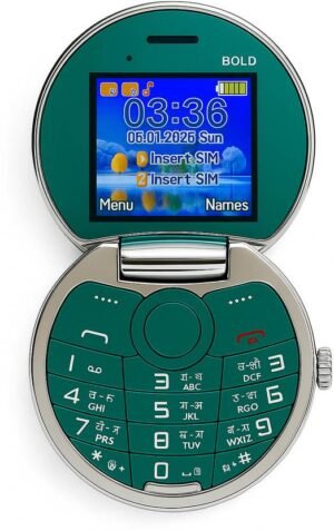 Snexan Rock Royal 1.8 Dual Screen keypad Phone (Green)