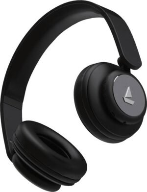 boAt Rockerz 450, 40mm Drivers, 15H Battery, Stream Ad Free Music via App Bluetooth (Luscious Black, On the Ear)