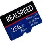 Realspeed RSPDSQ0256-0256-MICRO 256 GB MicroSDHC Class 10 100 MB/s Memory Card Compatible with Camera, Computer, Mobile, Tablet, Gaming Console