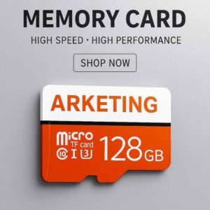ARKETING S/2 G/2 128 GB MiniSD Card Class 10 120 MB/s Memory Card Compatible with Mobile, Tablet, Camera, Computer