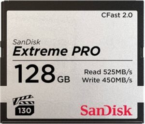SanDisk SDCFSP-128G-G46D Extreme Pro 128 Compact Flash Class 10 525 Mbps Memory Card Compatible with Camera, Computer
