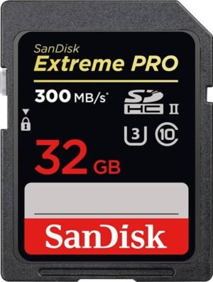 SanDisk SDSDXPK-032G-GN4IN Extreme Pro 32 GB SDHC Class 10 300 Mbps Memory Card Compatible with Camera, Tablet, Mobile