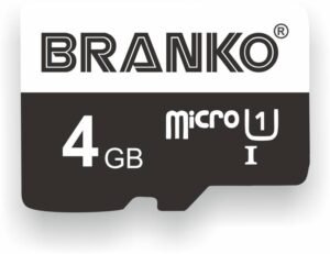 Branko SD-Card-10C-4gb Micro SD Card 4 GB MicroSD Card Class 10 90 MB/s Memory Card Compatible with Computer, Camera, Mobile