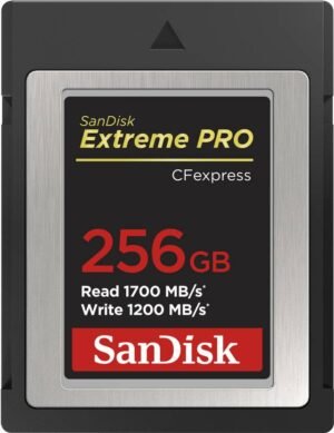 SanDisk SDCFE-256G-GN4NN Extreme Pro 256 GB Type B UHS Class 3 1500 MB/s Memory Card Compatible with Camera