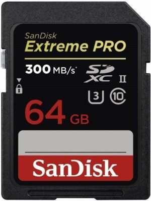 SanDisk SDSDXDK-064G-GN4IN Extreme Pro 64 GB SDHC UHS-I Card Class 10 300 Mbps Memory Card Compatible with Camera