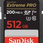 SanDisk SDSDXXD-512G-GN4IN Extreme Pro 512 GB SDHC Class 10 200 MB/s Memory Card Compatible with Camera
