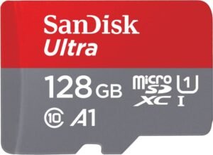 SanDisk SDSQUAB-128G-GN6MN Ultra 128 GB MicroSDXC Class 10 140 MB/s Memory Card Compatible with Camera, Computer, Gaming Console, Mobile, Tablet