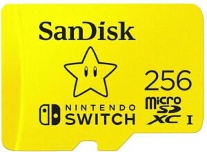 SanDisk SDSQXAO-256G-GNCZN Nintendo 256 GB MicroSDHC Class 10 100 MB/s Memory Card Compatible with Gaming Console