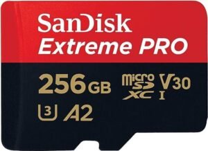 SanDisk SDSQXCD-256G-GN6MA Extreme Pro 256 GB MicroSDHC Class 10 200 MB/s Memory Card Compatible with Camera, Mobile