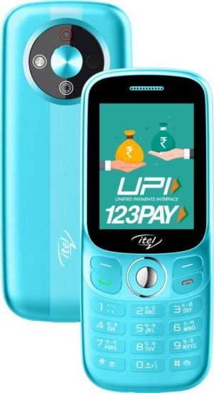 itel SG400 Keypad Mobile Phone with 9.8mm Ultra Slim Design 2.4 inch Display UPI Pay (Aurora Green)