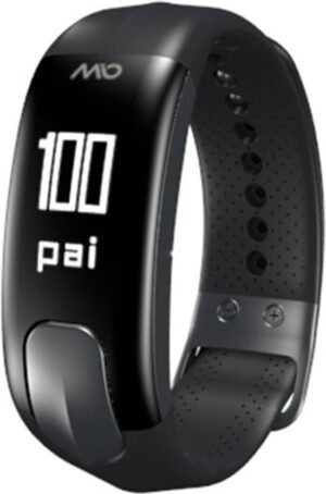 Mio Slice Personal Activity Score Smartband (Black Strap, Size : Regular)