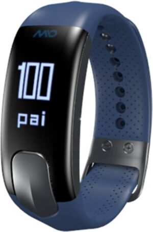 Mio Slice Personal Activity Score Smartband (Navy Blue Strap, Size : Regular)
