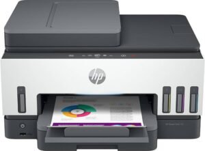 HP Smart Tank 790 All-in-One Duplex Wifi High Capacity Inktank Multi-function WiFi Color Ink Tank Printer with Voice Activated Printing Google Assistant and Alexa (Borderless Printing) for Print/Copy/Scan with ADF and FAX (Up to 12000 Black, 8000 Colour pages of ink in box) (1 Ink Bottle Included)