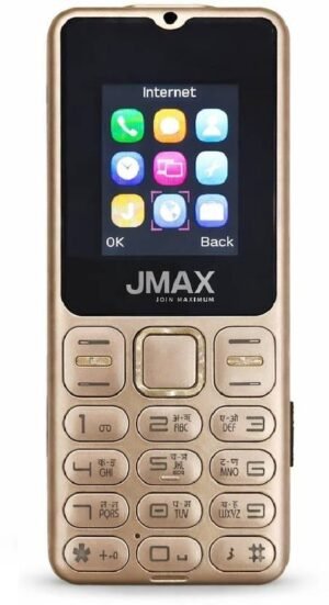 Jmax Smart ViBE KEYPAD PHONE (Gold-Black)