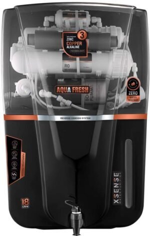 Aqua Fresh Smoke Audi 18 ltr drink pure India 1st BIS (IS 16240 :2023) CM/L8100159306 18 L RO + UV + UF + TDS + ALK + Copper Water Purifier (Smoke, Black)
