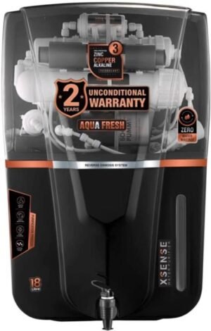 Aqua Fresh Smoke Audi | Needs no service for 2 years | Unconditional Warranty 18 L RO + UV + CU Guard + Alkaline Enhancer + Mineral Water Purifier (White)