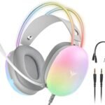 Verity Sound Aura RGB Gaming Headset, 40mm Drivers, Immersive Sound & Mic Wired (Multicolor, On the Ear)