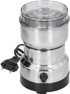 VIJYONICS Mini Mixer Grinder 800 W Mixer Grinder (Stainless Steel Multifunctional Mini Electric Grinder & Coffee Maker - Spice | 1 Jar | Silver)