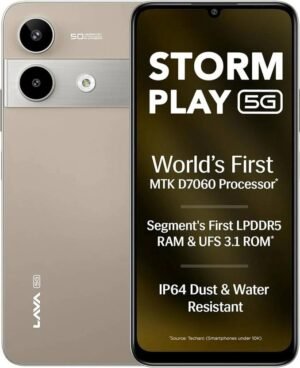 LAVA Storm Play 5G (Dune Titanium, 128 GB) (6 GB RAM)