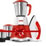 JAIA Stylie 550 W Mixer Grinder (Stylie Mixer Grinder With Combo Offer 1000 Watt Iron and 3 Jars Color Red&White | 3 Jars | Red, White)
