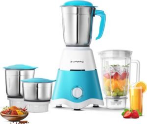 Longway Super Dlx 750 W Juicer Mixer Grinder (Super | 4 Jars | White, Blue)