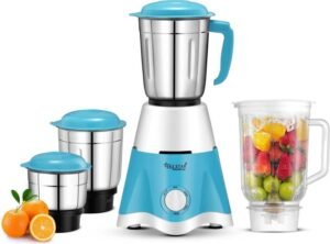 Skystar Supreme Elegant 750 W Juicer Mixer Grinder (Supreme Elegant | 4 Jars | White Blue)