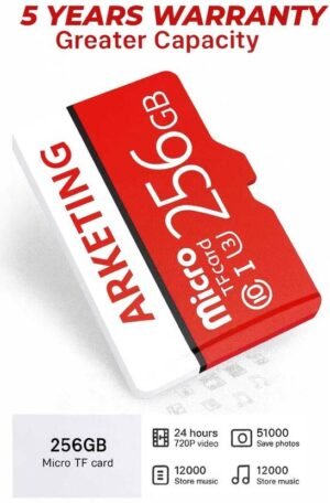 ARKETING SWAT-256 SA/256 256 GB SD Card Class 10 120 MB/s Memory Card Compatible with Camera, Mobile, Tablet, Computer