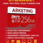 ARKETING TDSX256 TW256E 256 GB MMC Micro Card Class 10 120 MB/s Memory Card Compatible with Mobile, Tablet, Camera