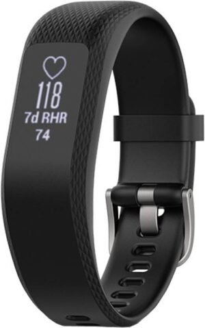 GARMIN Vivosmart 3 Smartband (Black Strap, Size : Regular)
