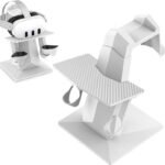Zorbes VR Display Stand for Meta Quest 3, VR Glasses Storage Stand Non-Slip Desktop (White)