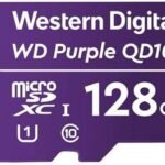 WD 128G1P0C WD Purple Surveillance Micro SD 128 GB MicroSDXC Class 10 80 Mbps Memory Card Compatible with Camera