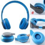 BUFONA Wireless Branded Portable Gaming Sports Headphones Stereo Memory Card Earphone Bluetooth (Blue, On the Ear)