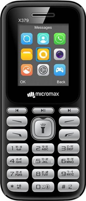 Micromax X379+ (Black+Grey)