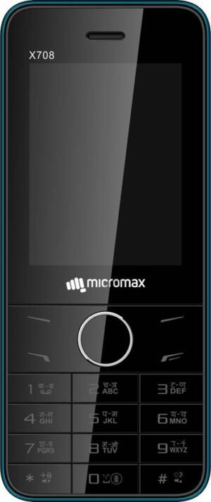 Micromax X708 (Black+Blue)