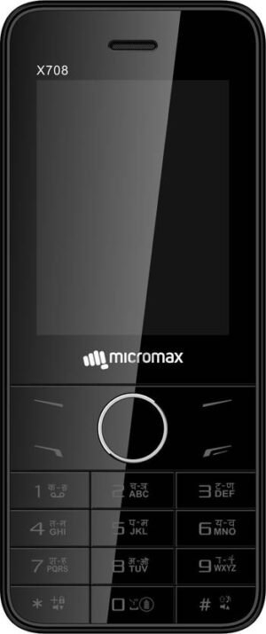 Micromax X708 (Black+Grey)