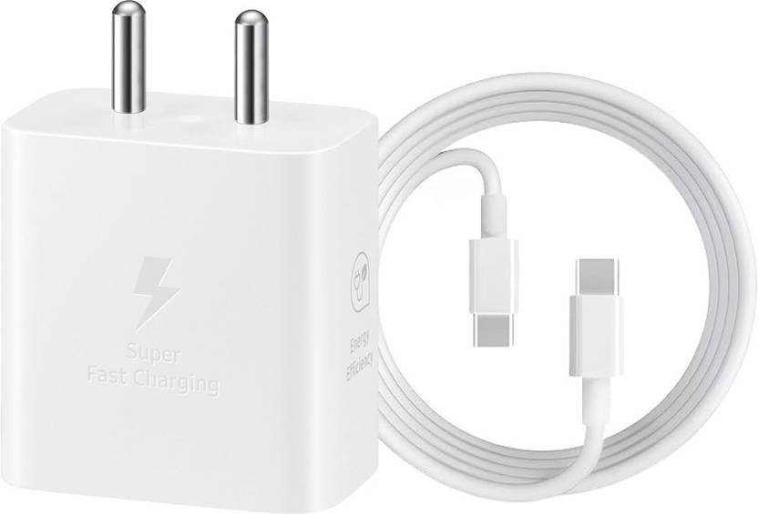 MAK 25 W Quick Charge 3.1 A Wall Charger for Mobile with Detachable Cable (White, Cable Included)